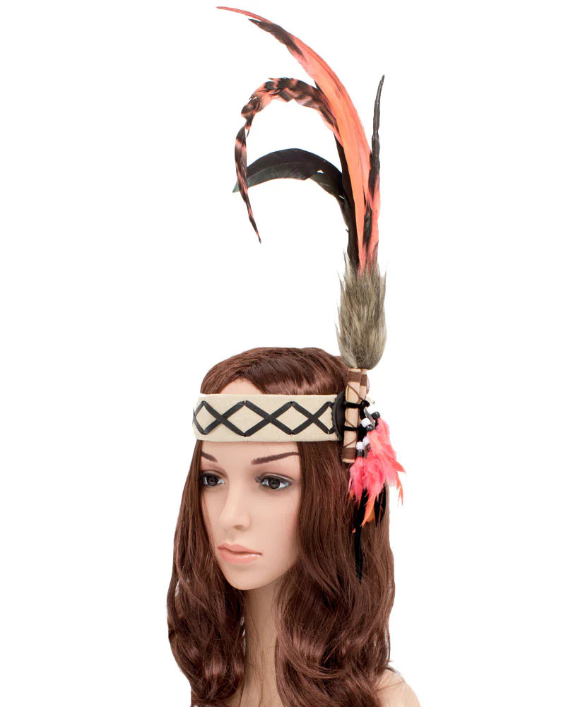 Tan Tribal Headband - Image 2