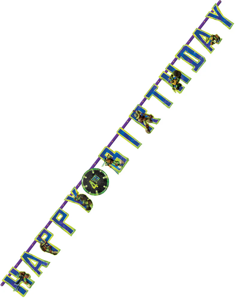 Teenage Mutant Ninja Turtles Add An Age Banner 3m - Image 2