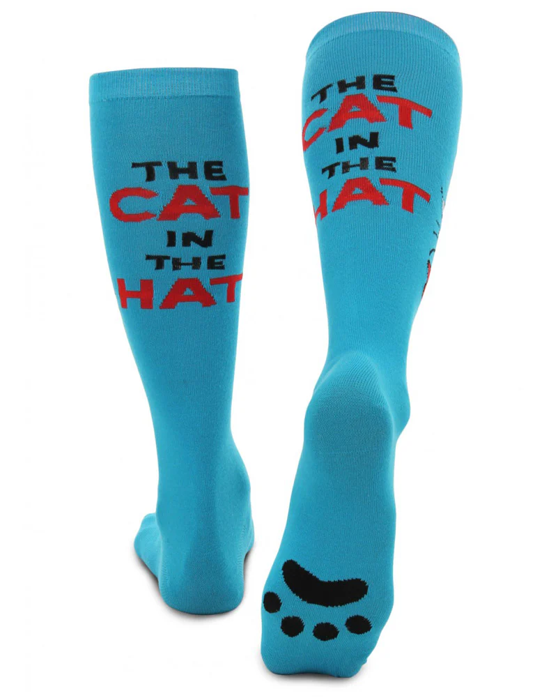 The Cat In The Hat Paws Knee High Costume Socks - Image 2
