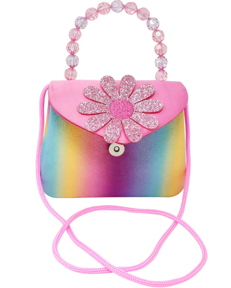 The Pixie Fantasy Glittering Daisy Rainbow Hard Handbag - Image 2