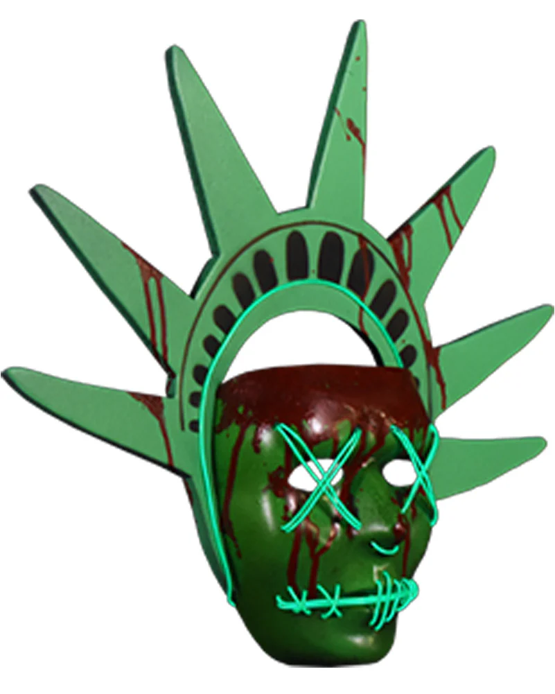 The Purge Lady Liberty Half Mask - Image 3