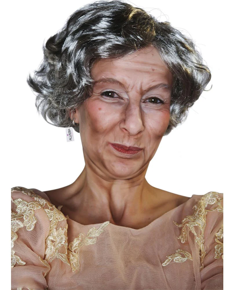 The Queen Short Grey Wig - Image 2