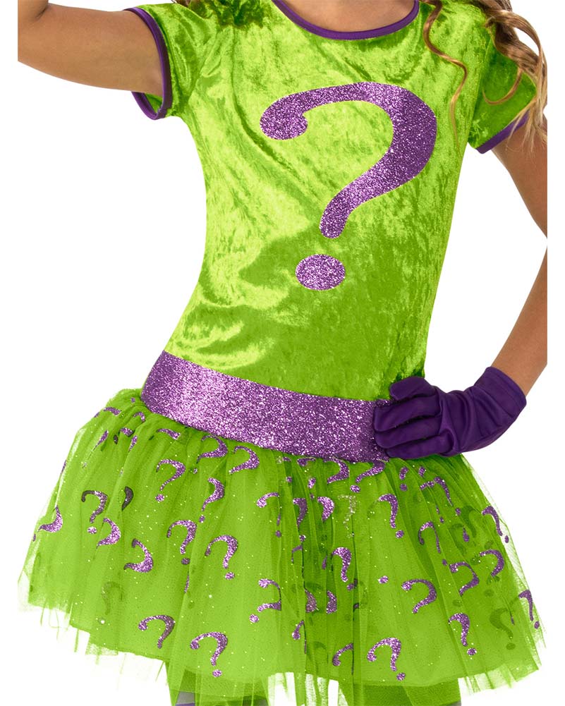 The Riddler Tutu Dress Deluxe Girls Costume - Image 2