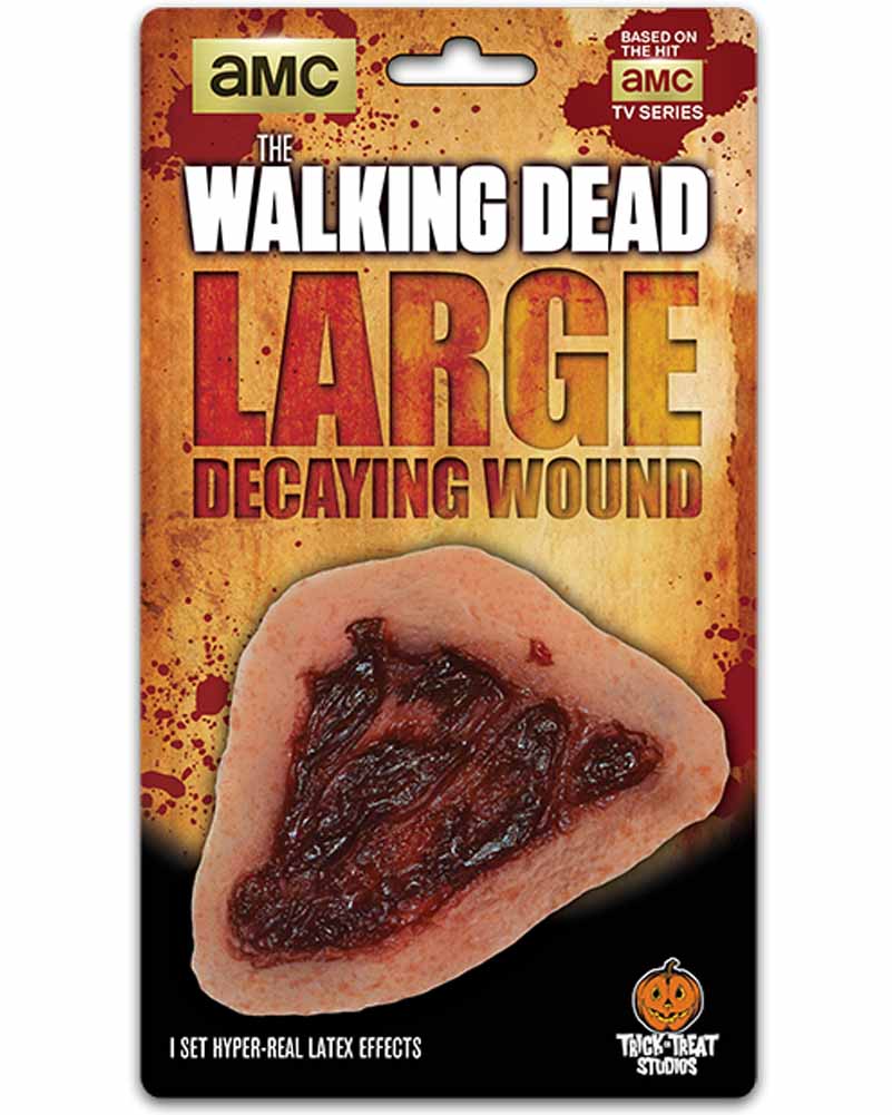 The Walking Dead Large Decay Wound FX Appliance Transfer Prosthetic Wound