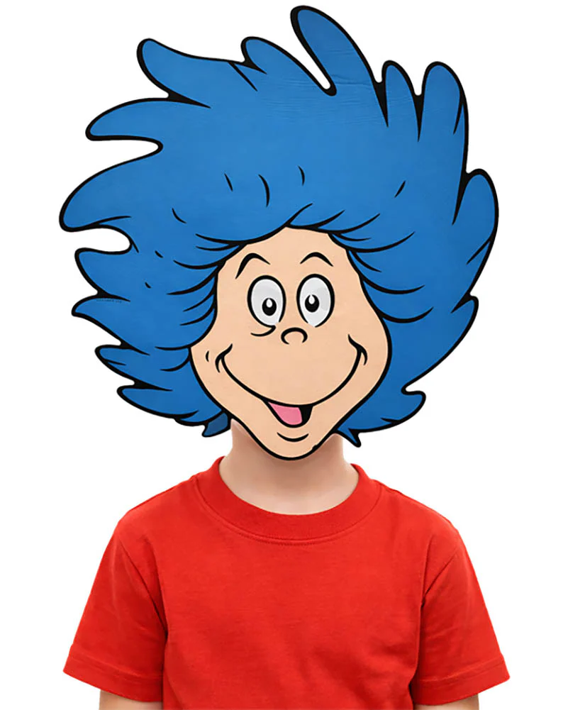 Thing 1 and 2 Oversized Mask