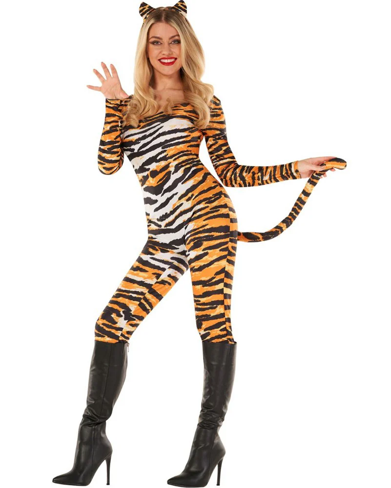Tiger Bodysuit Womens Costume - Image 4