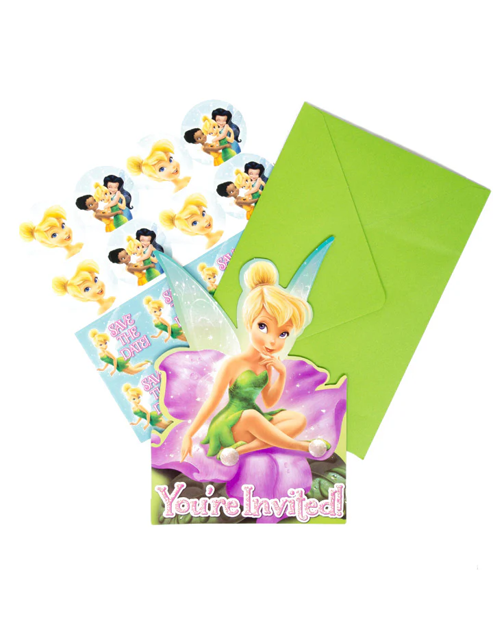 Tinkerbell Party Invitations Pack of 8 - Image 2
