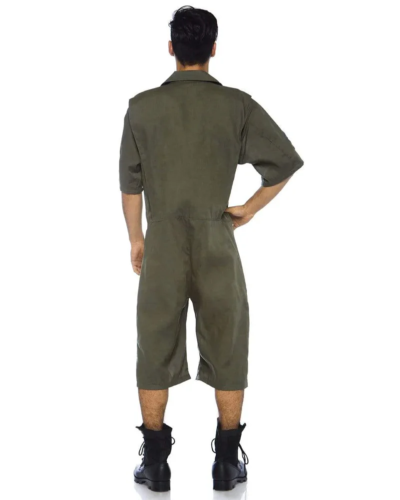 Top Gun Board Short Flight Suit Mens Costume - Image 2