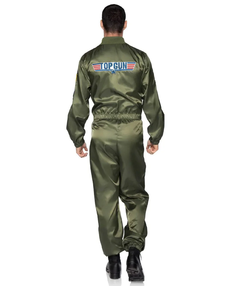 Top Gun Parachute Flight Suit Mens Costume - Image 5