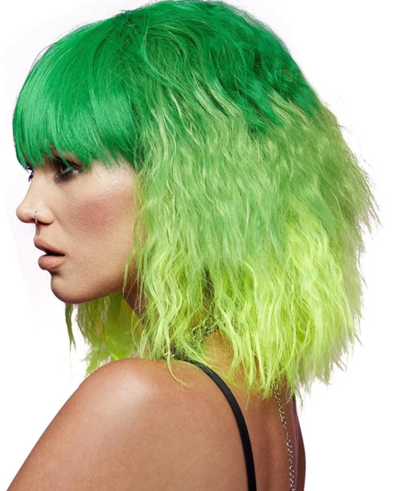 Trash Goddess Short Green Wig - Image 2