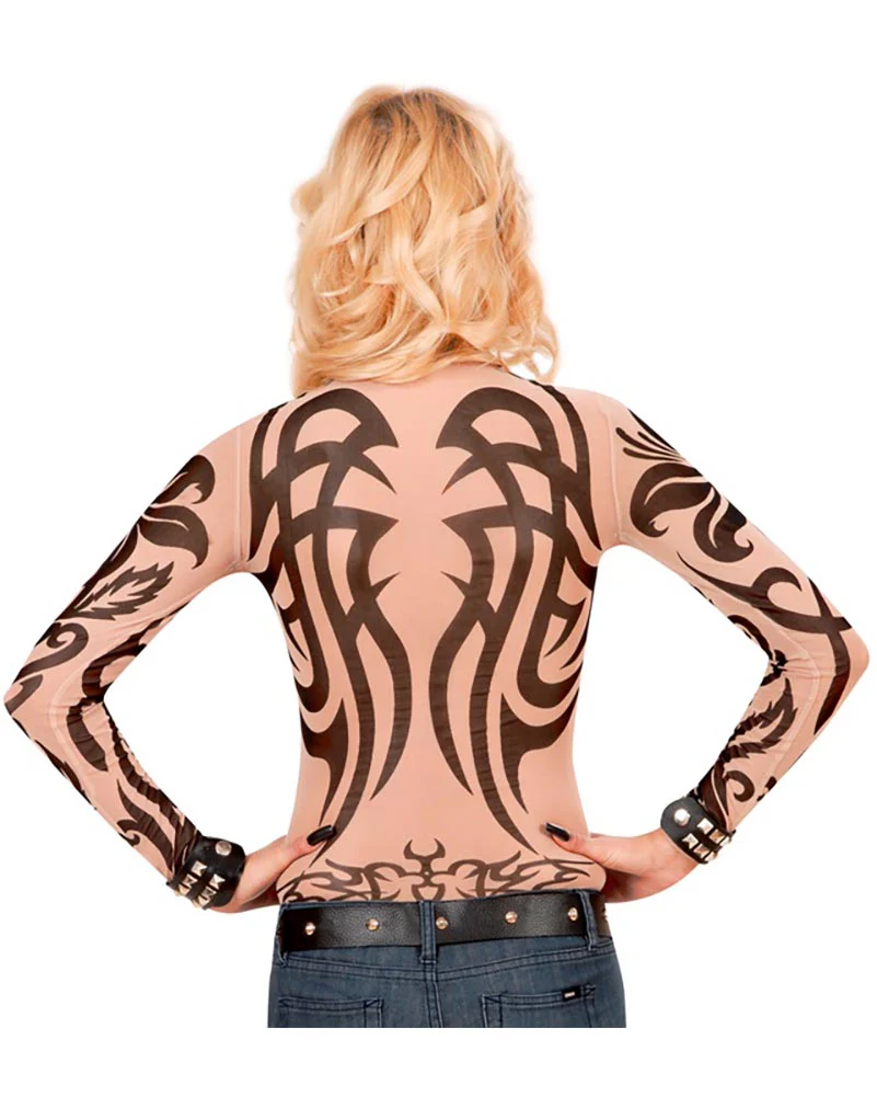 Tribal Womens Full Body Tattoo Sleeve - Image 2