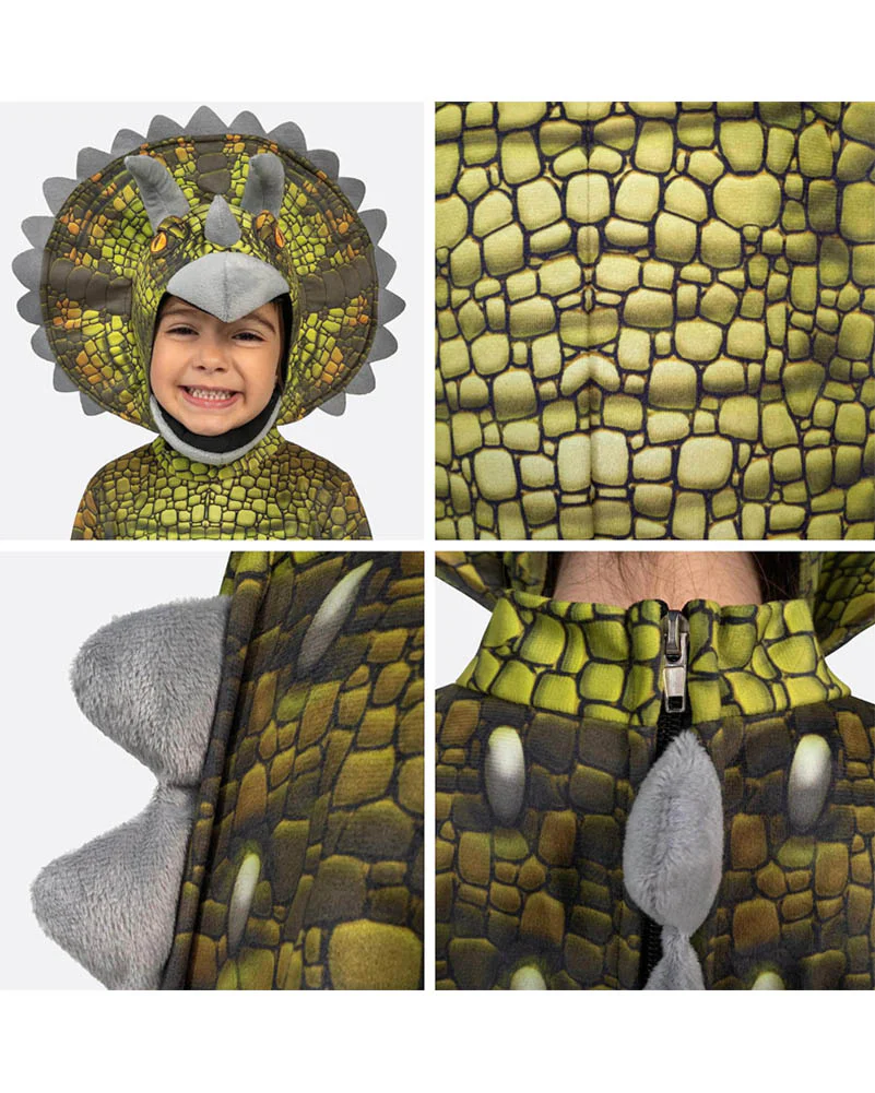 Triceratops Dinosaur Kids Costume - Image 4
