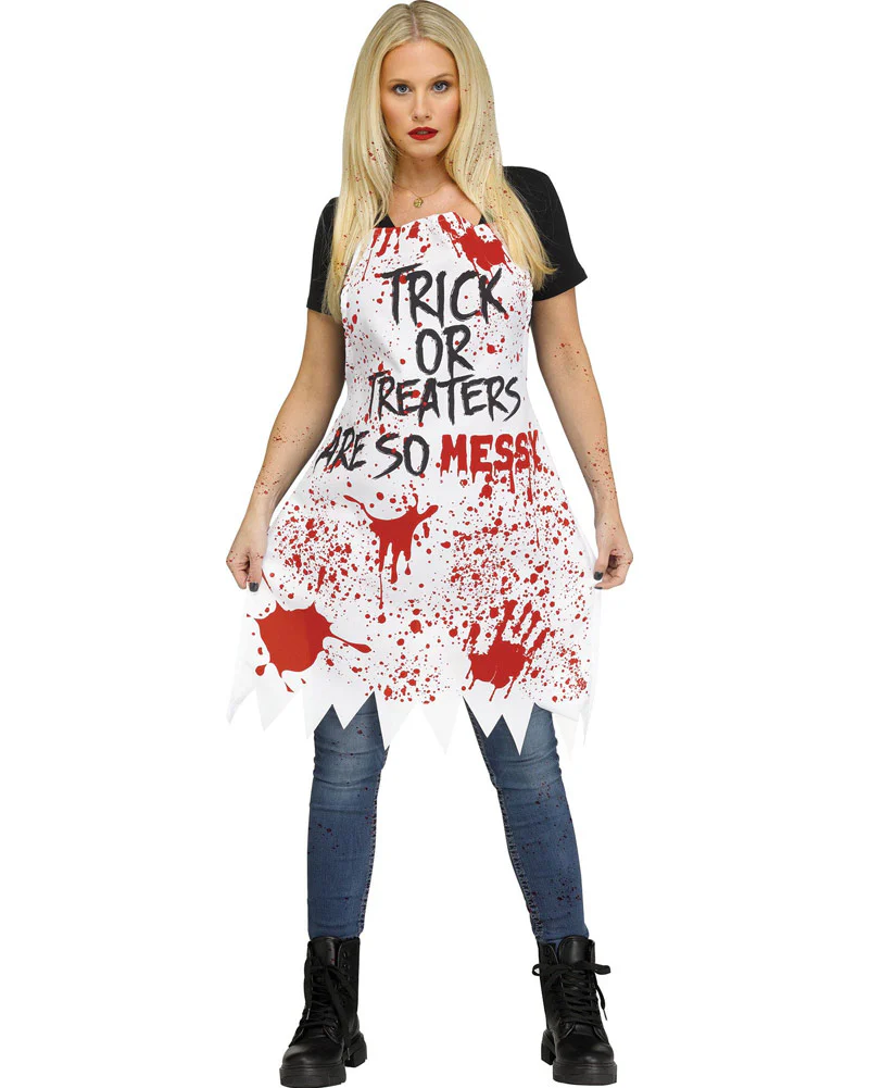 Trick or Treat Horror Apron - Image 2