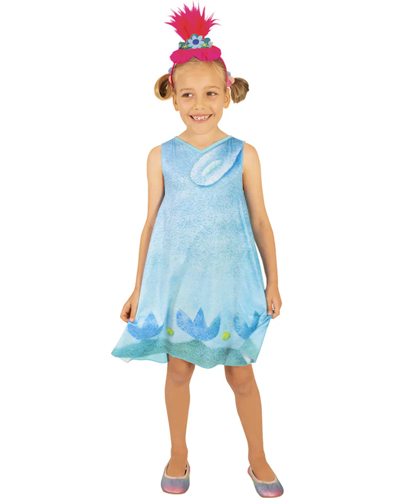 Trolls 2 Poppy Deluxe Girls Costume - Image 3