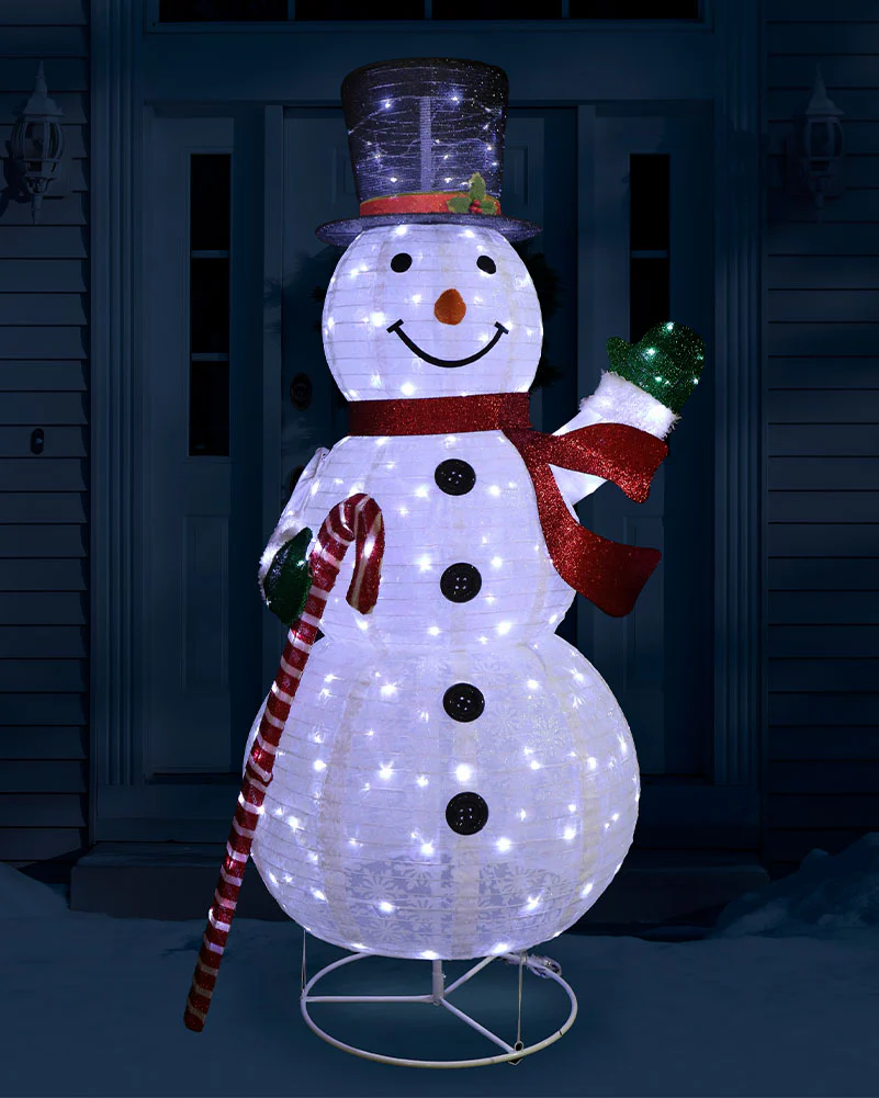 Twinkle Pop Up Christmas LED Snowman 1.5m - Image 5