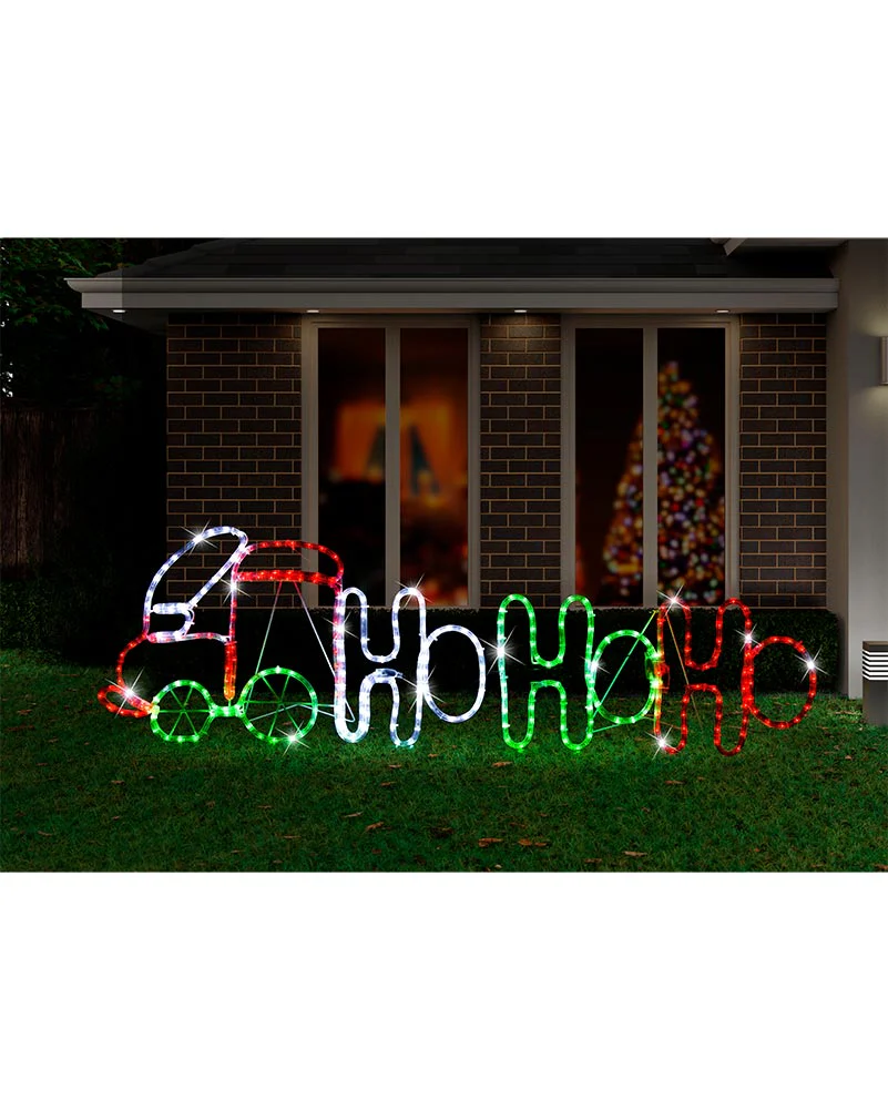Twinkling Hohoho Train LED Christmas Ropelight 1.3m - Image 3