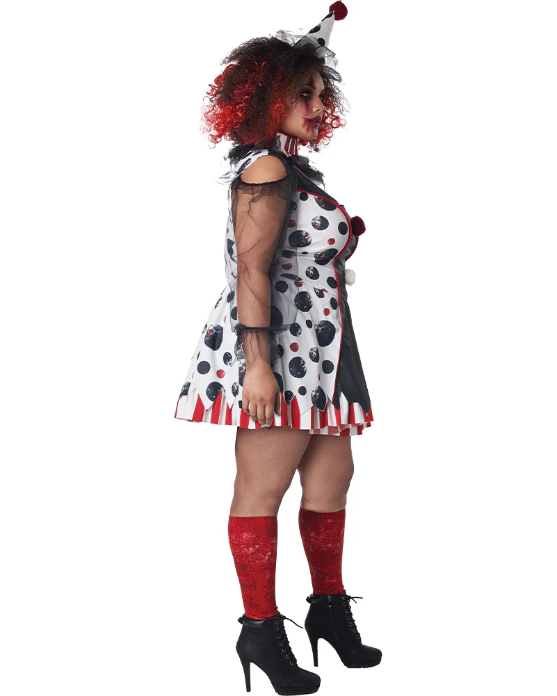 Twisted Clown Womens Plus Size Costume - Image 2
