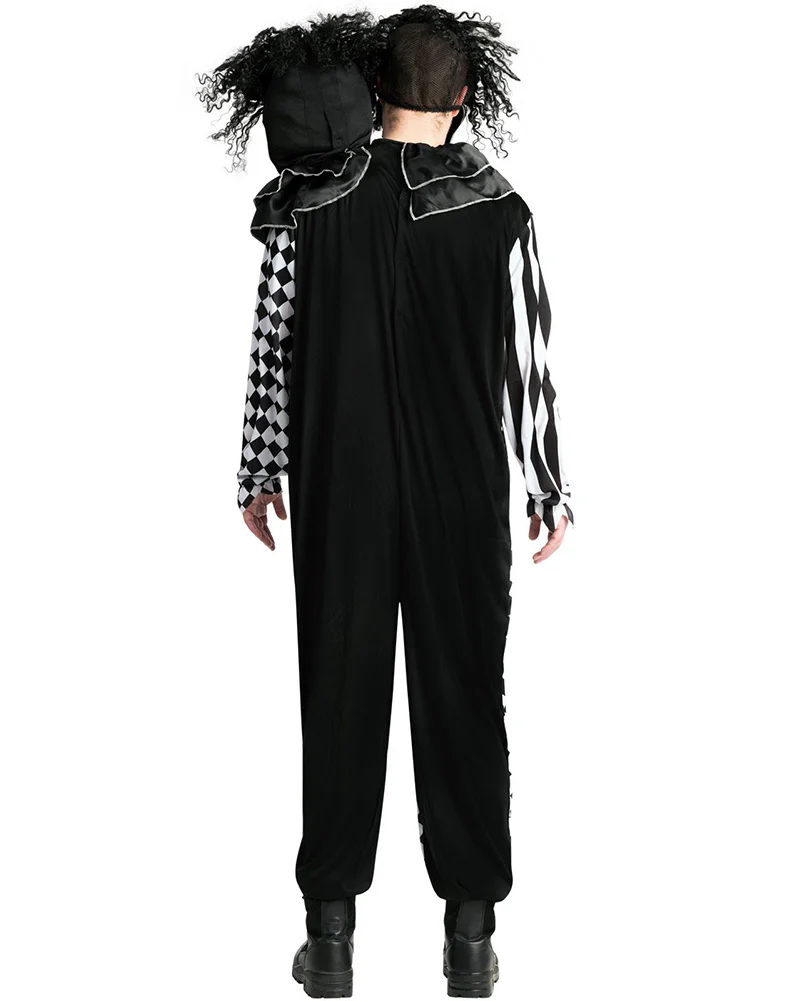 Two Headed Clown Mens Costume - Image 4