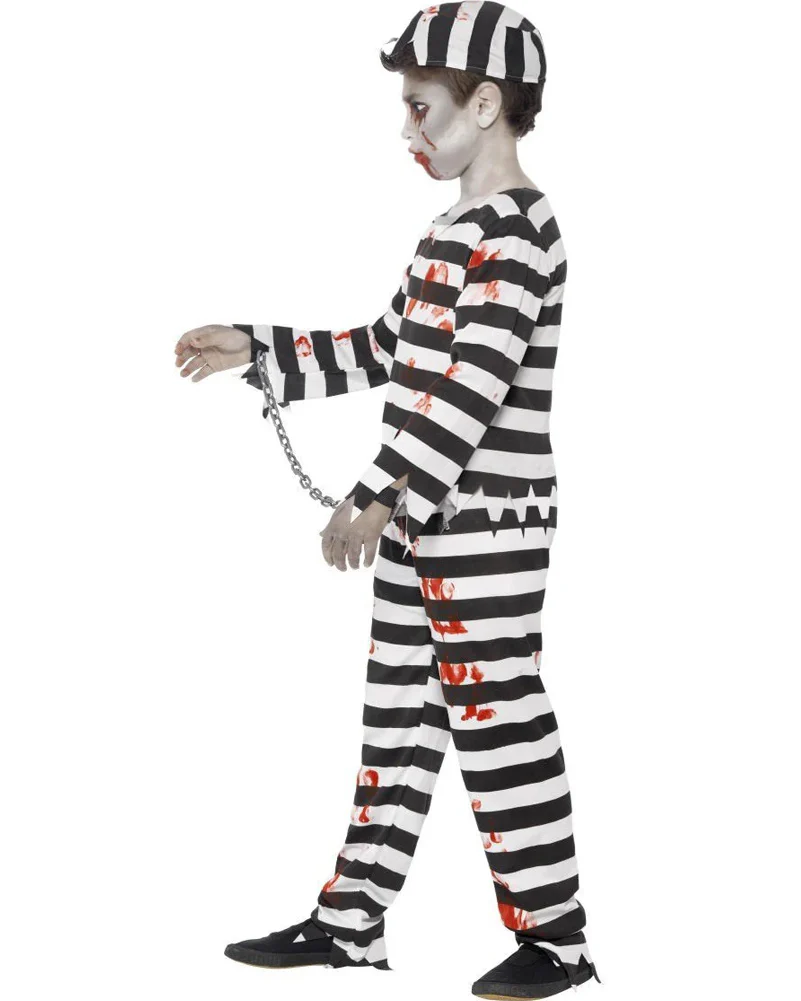 Undead Zombie Convict Boys Costume - Image 2