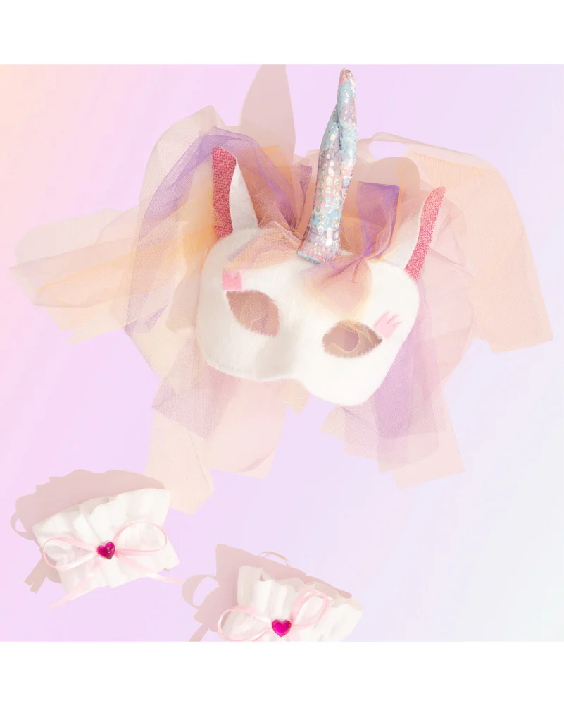 Unicorn Animal Mask and Wrist Cuffs Set - Image 3