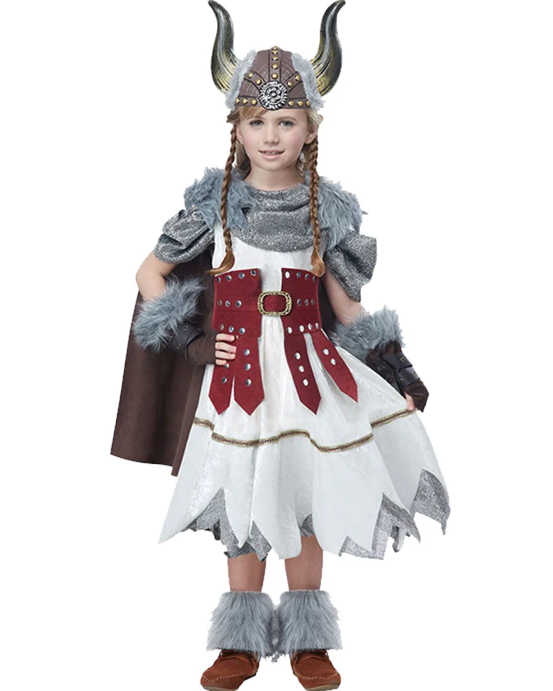 Valorous Viking Girls Book Week Costume - Image 2