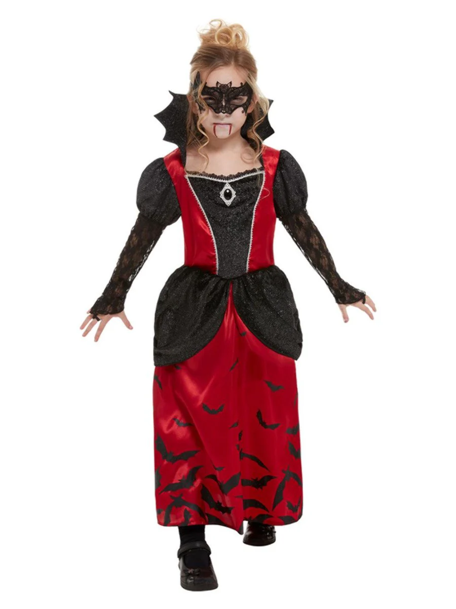 Vampire Girls Costume with Eyemask - Image 2