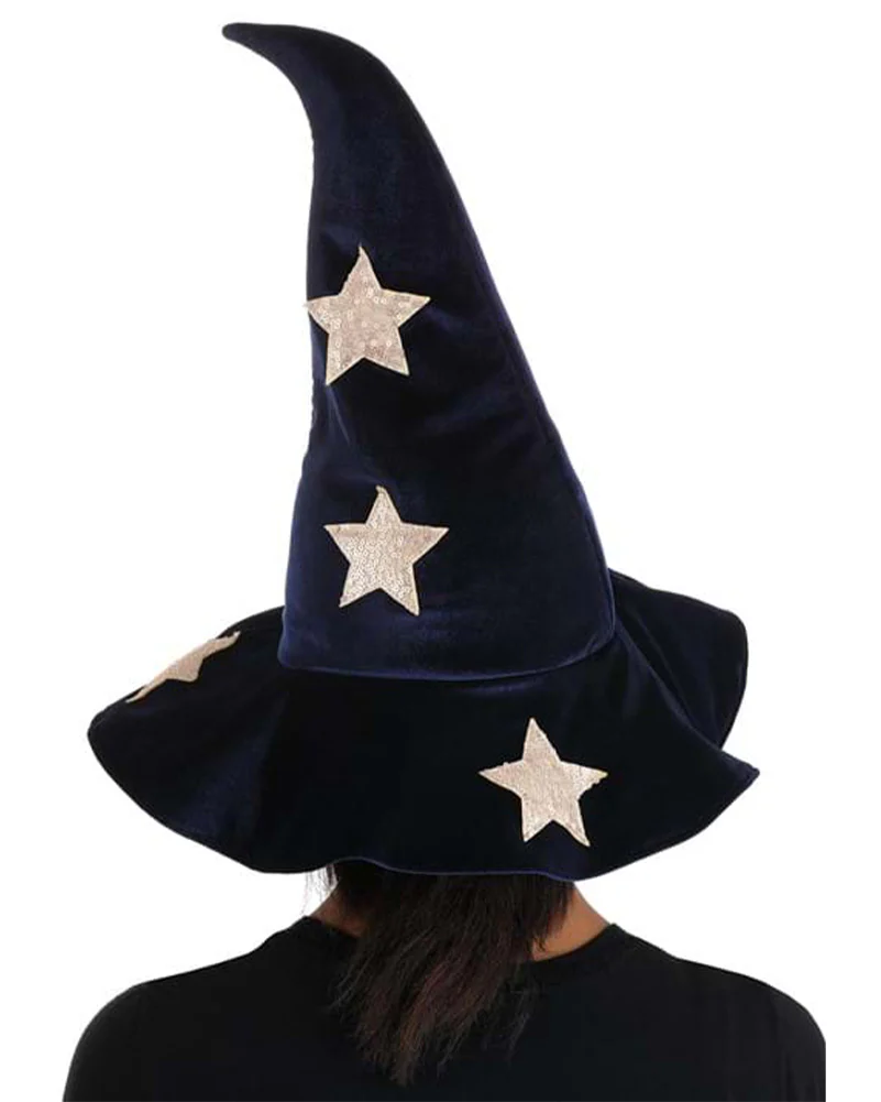 Velvet Stars Witch Hat - Image 2