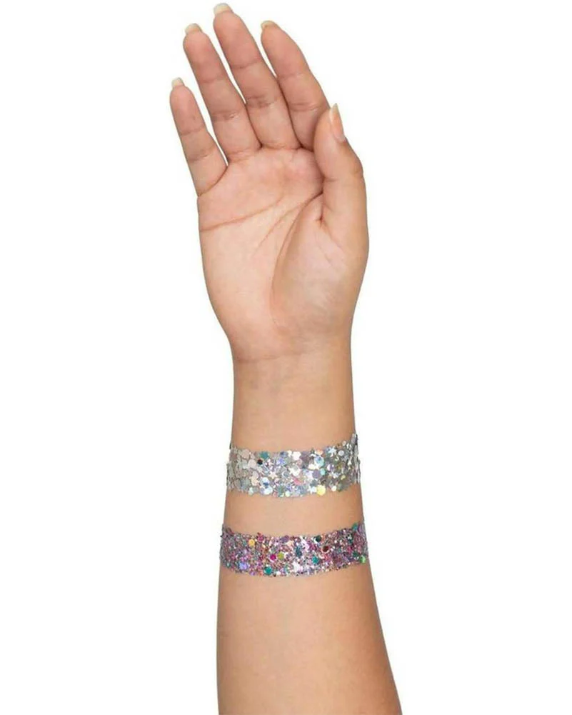 Vibe Neon Black Light Face Jewels Sticker and Body Glitter Set - Image 4