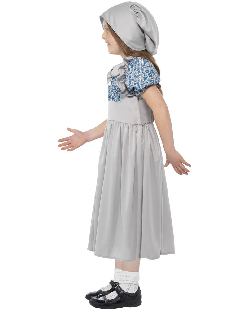 Victorian School Girls Costume - Image 2