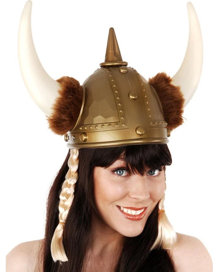 Viking Helmet with Plaits - Image 2