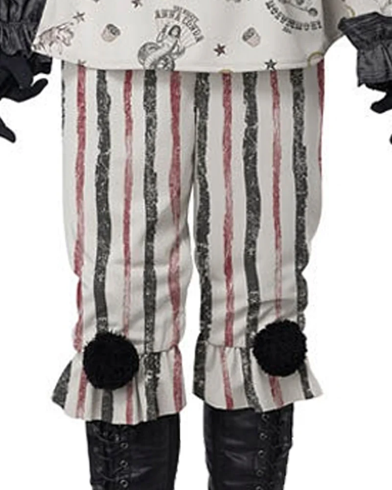 Vintage Creepy Clown Womens Costume - Image 4