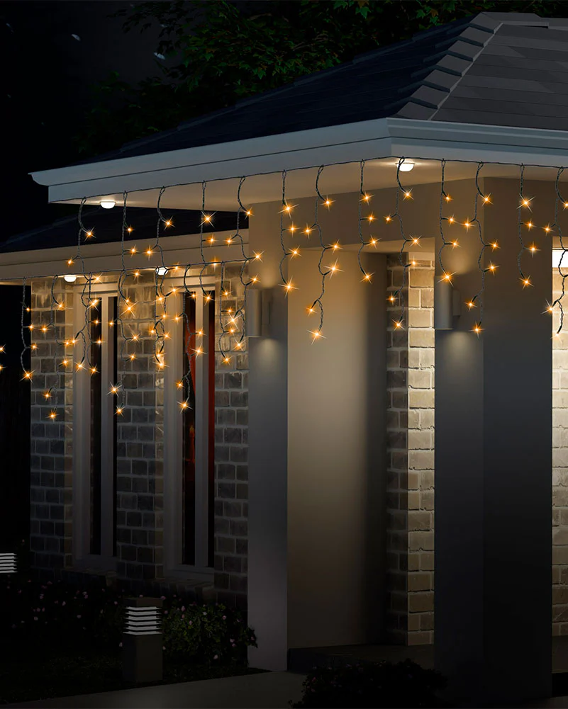 Vintage Gold Icicle Lights 300 Piece Christmas Lights 5.9m