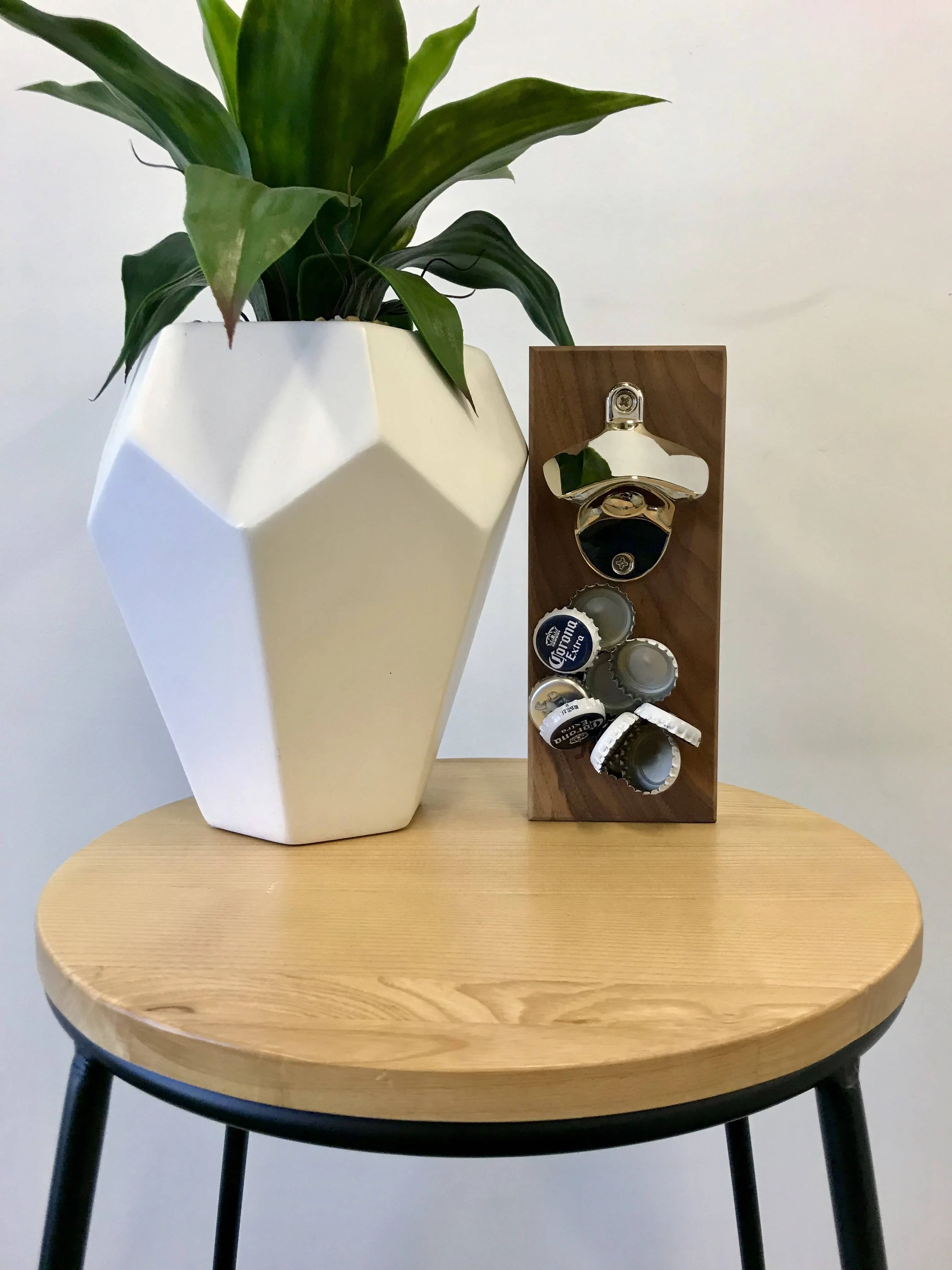 Walnut Magnetic Bottle Opener - Image 4