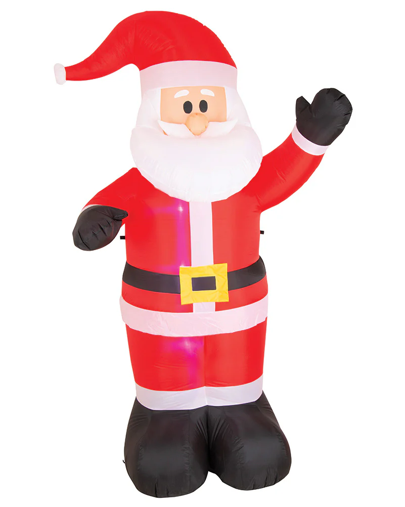 Waving Santa Inflatable Christmas Decoration 2.4m - Image 2