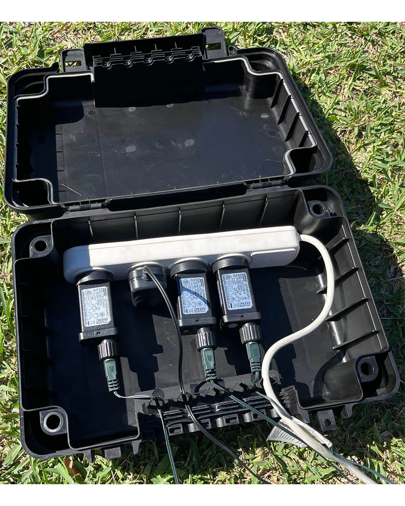 Weather Proof Power Box with Hinged Lid - Image 2