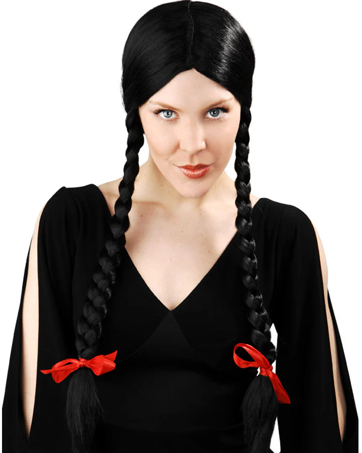 Wednesday Addams Plaits Black Wig