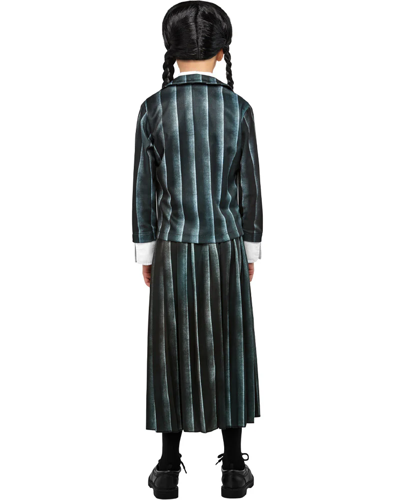 Wednesday Nevermore Academy Black Wednesday Deluxe Girls Costume - Image 2