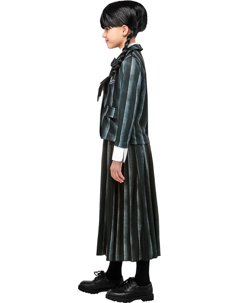 Wednesday Nevermore Academy Black Wednesday Deluxe Girls Costume - Image 4