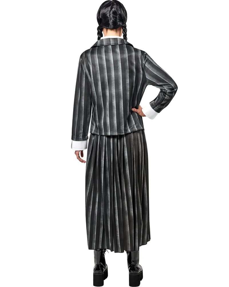 Wednesday Nevermore Academy Black Wednesday Deluxe Womens Costume - Image 2