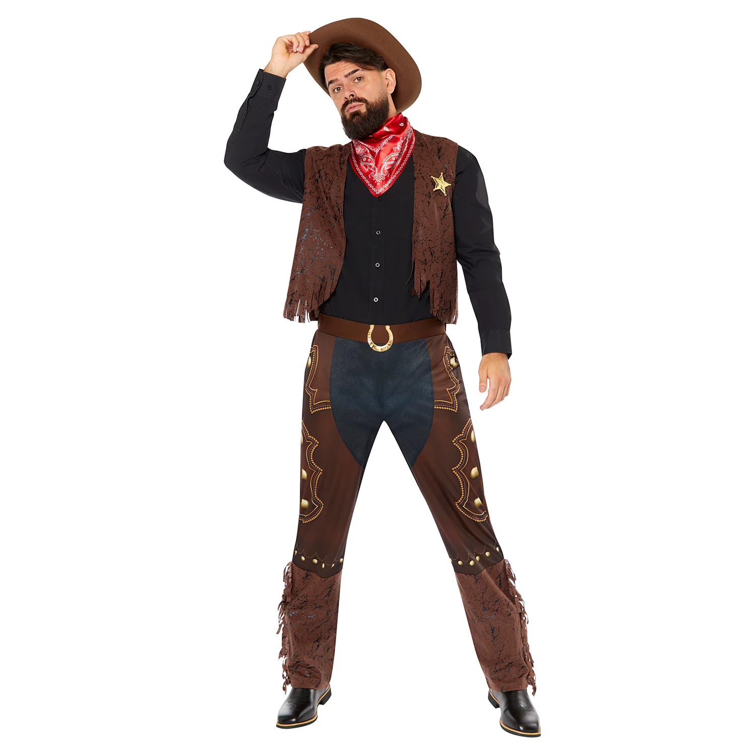 Western Cowboy Mens Costume Size Medium