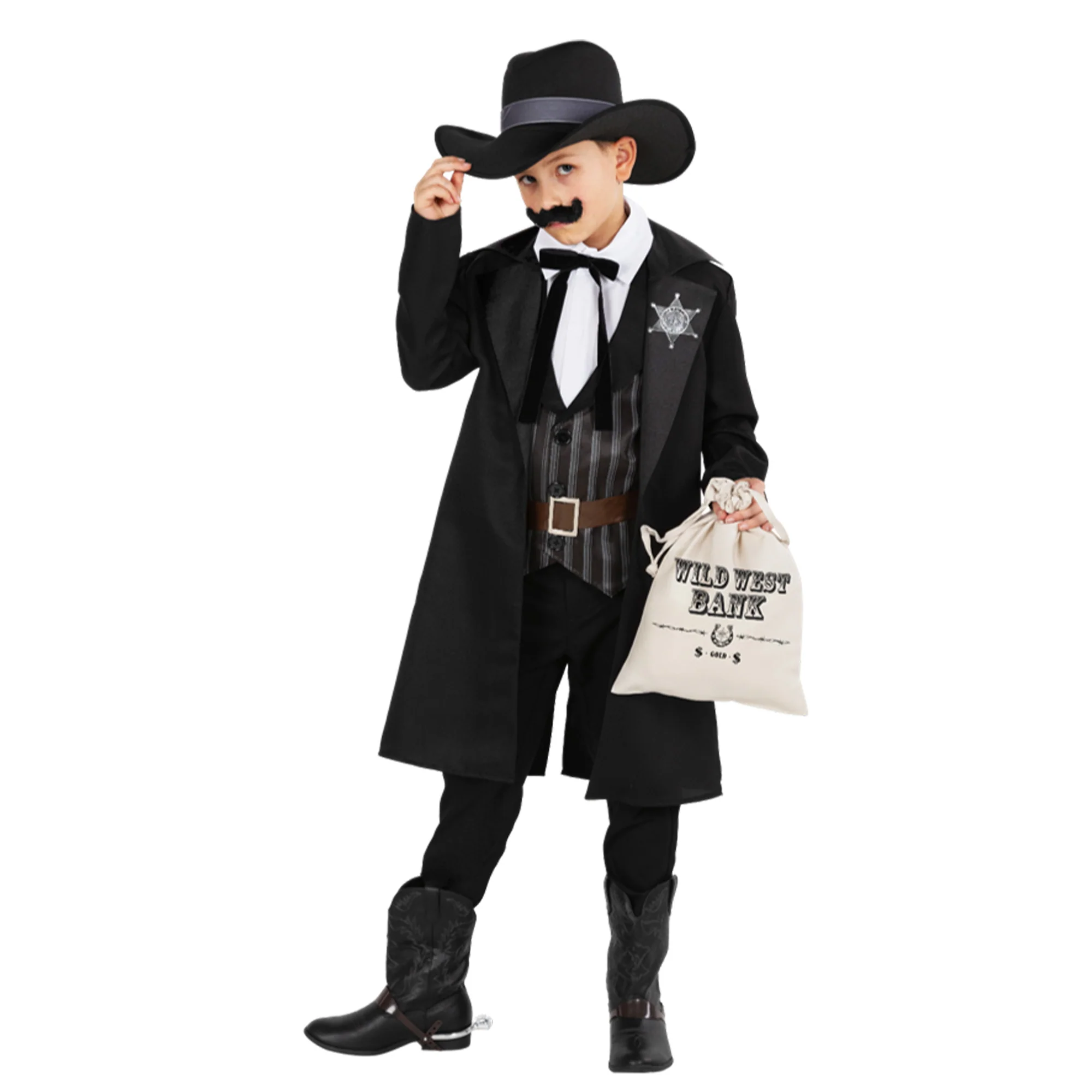 Western Sheriff Boys Costume 7-9 Years