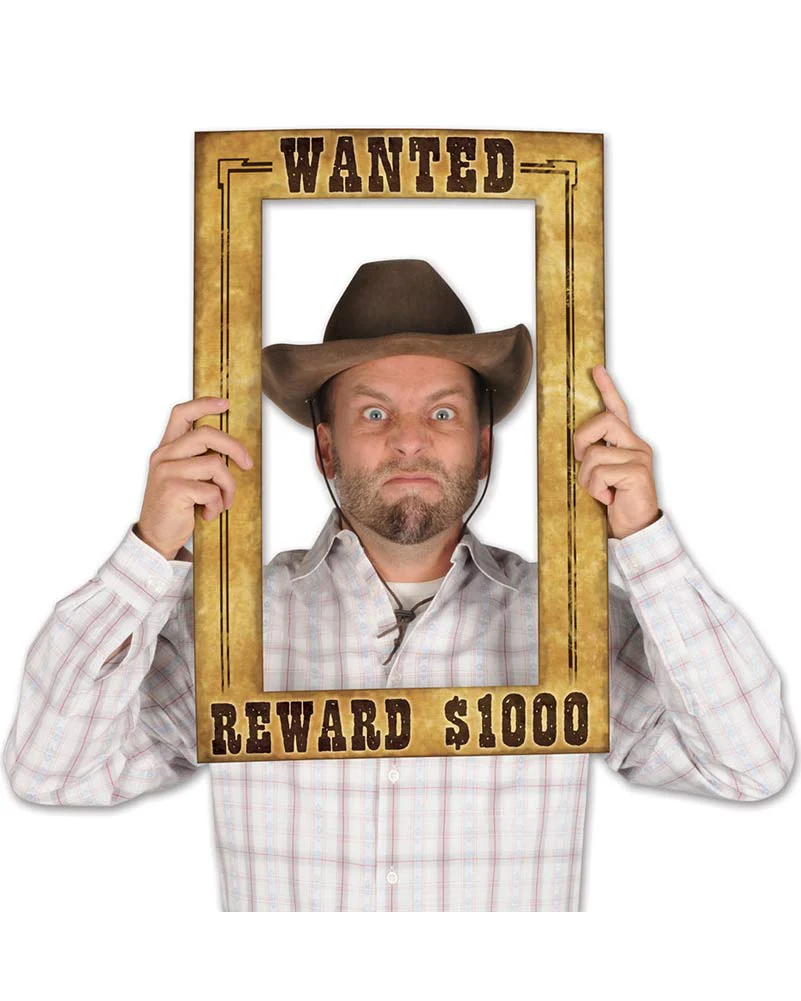 Western Wanted Photo Fun Frame - Image 2