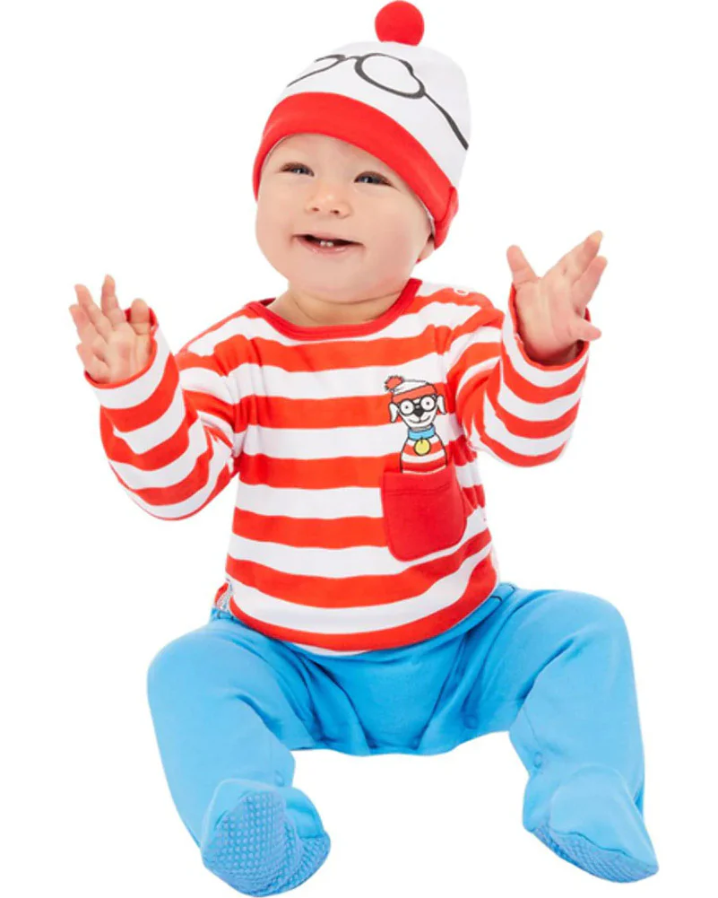 Wheres Wally Red and White Baby Book Week Costume