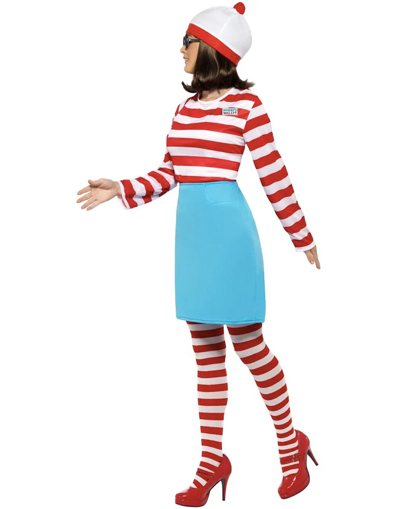 Wheres Wally Wenda Womens Plus Size Book Week Costume - Image 2