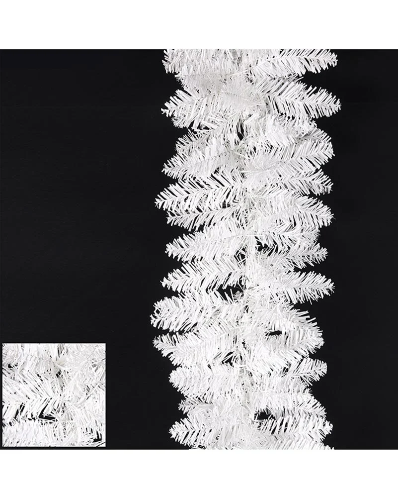 White Christmas Garland 160 Tips 1.8m