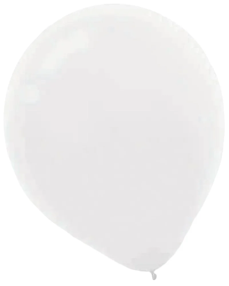 White Latex Balloons Pack of 15