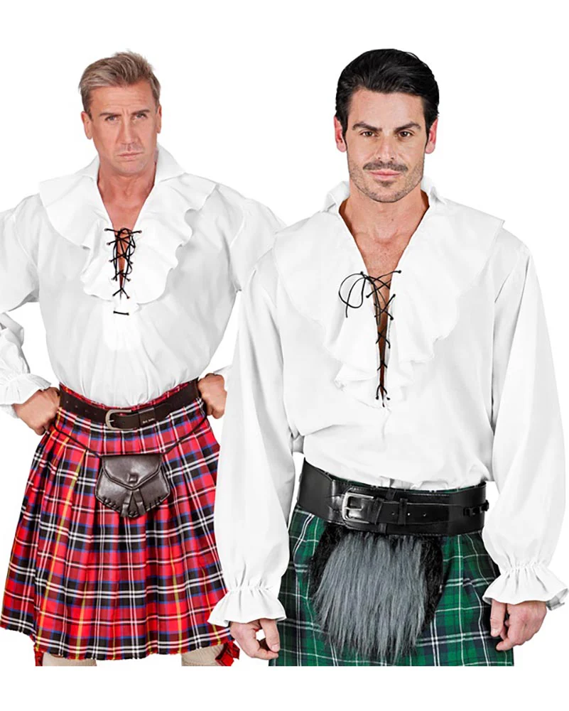 White Pirate Mens Shirt - Image 4