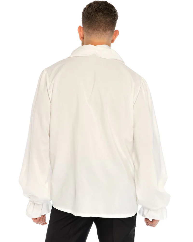 White Ruffle Front Shirt - Image 2