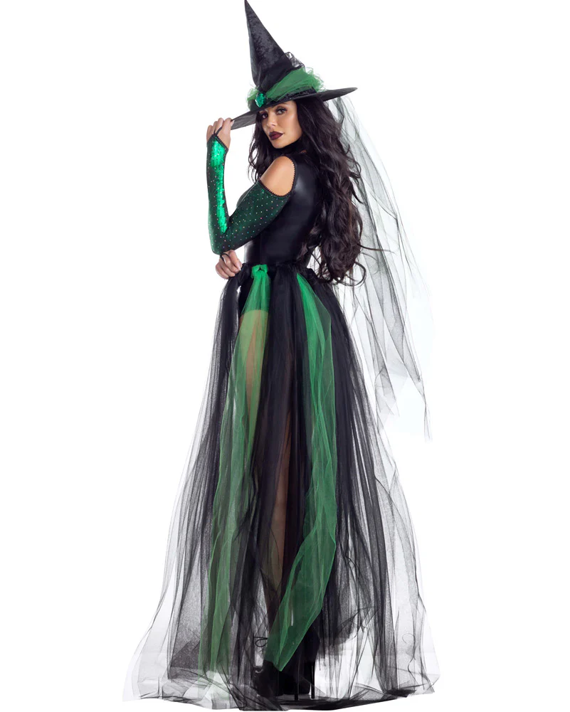 Wicked Emerald Witch Premium Womens Costume - Image 3
