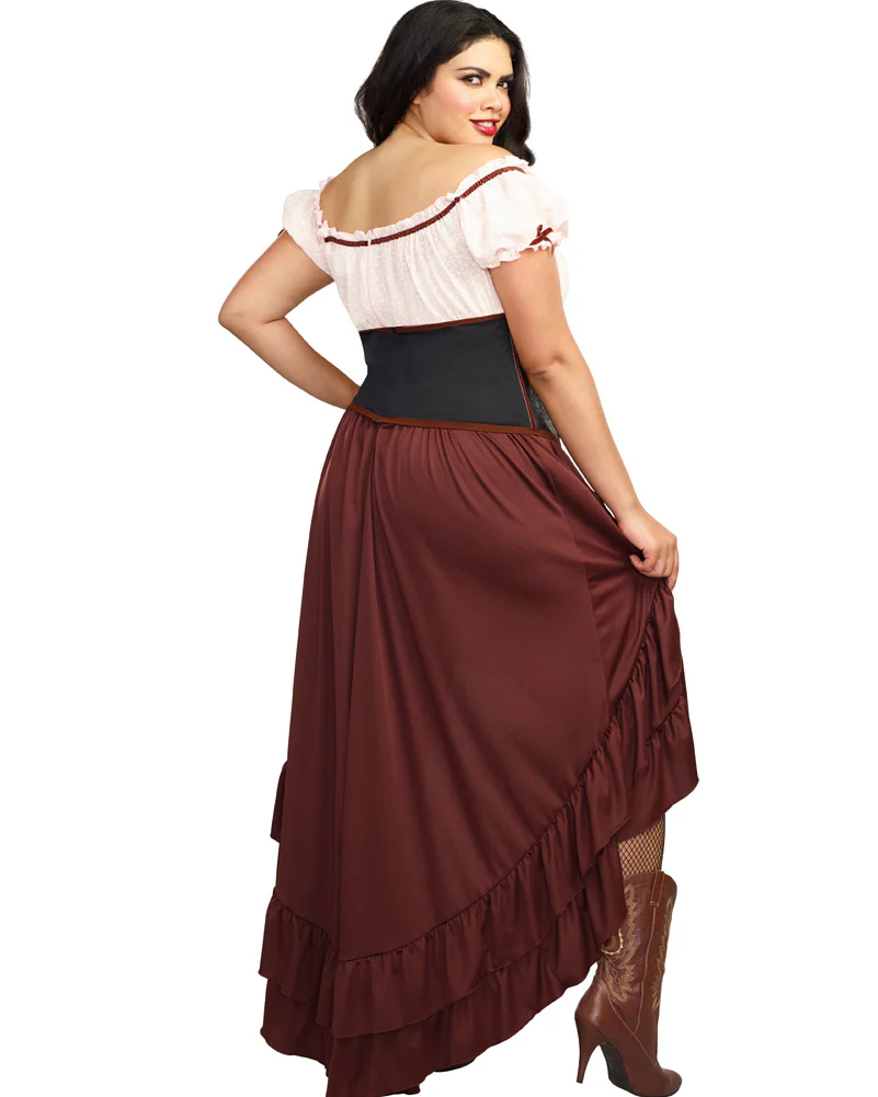Wild West Saloon Gal Plus Size Womens Costume - Image 2